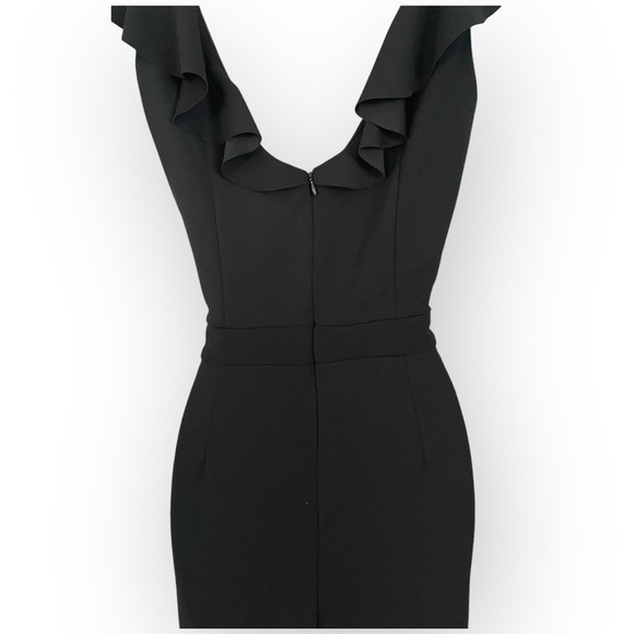 Tahari Arthur S Levine women’s v-neck ruffle sleeveless wide leg jumpsuit size 6 - Picture 5 of 8